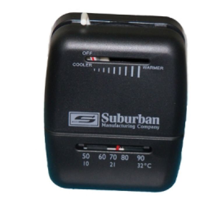 Suburban Heat Only Black Wall Thermostat