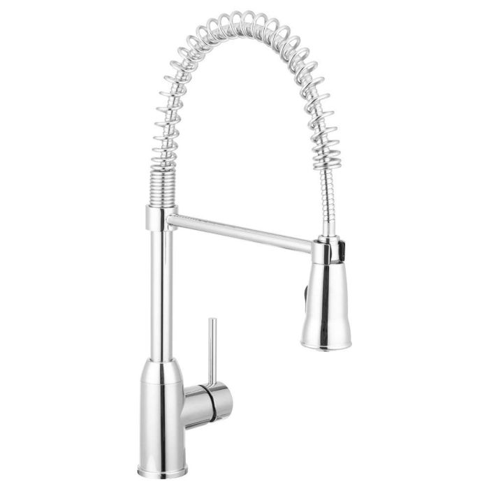 Dura Faucet Chrome Coil Spring Pull-Down Handle RV Kitchen Faucet