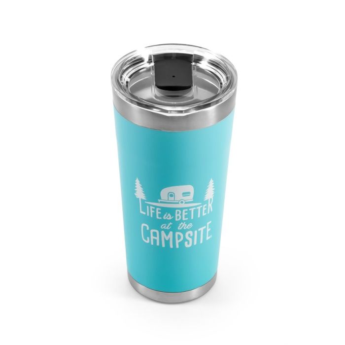 CAMCO Life is Better at the Campsite Cool Blue 20 oz Tumbler