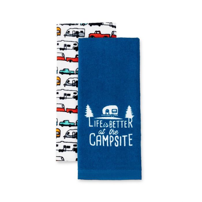 Camco Life is Better at the Campsite RV Dish Towel Set