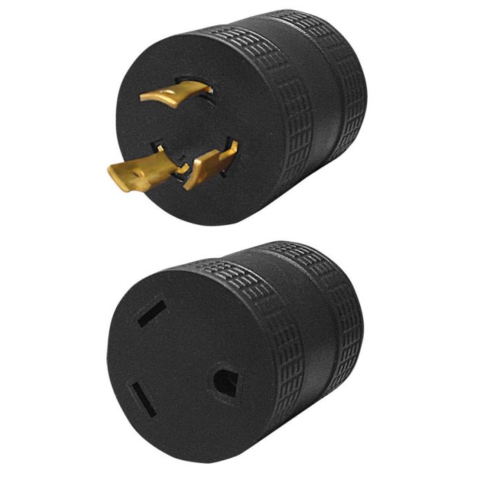 30 Amp Female to 30 Amp 3-Prong Twist-Lock Adapter