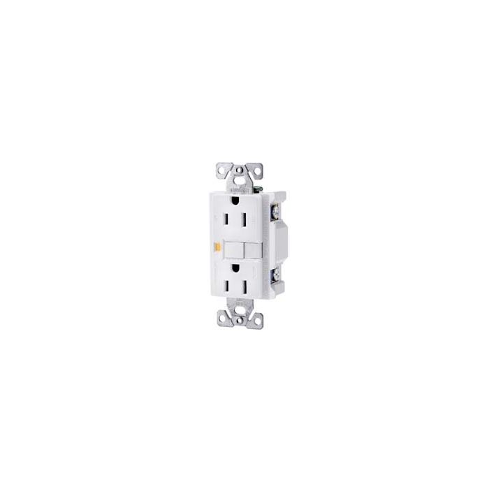 White Ground Fault Circuit Interrupter Receptacle