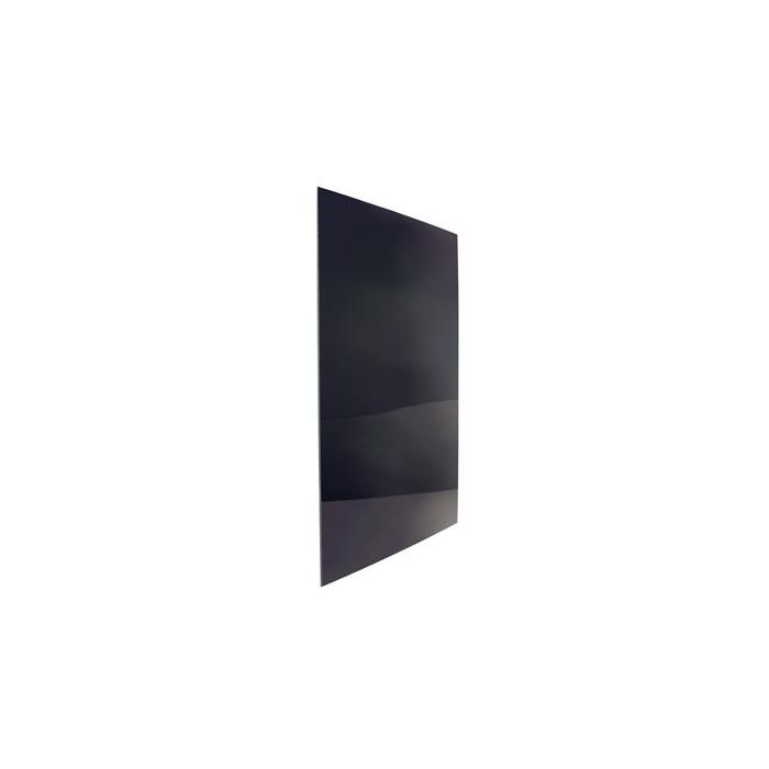 Norcold 618152 black acrylic lower refrigerator door panel. 