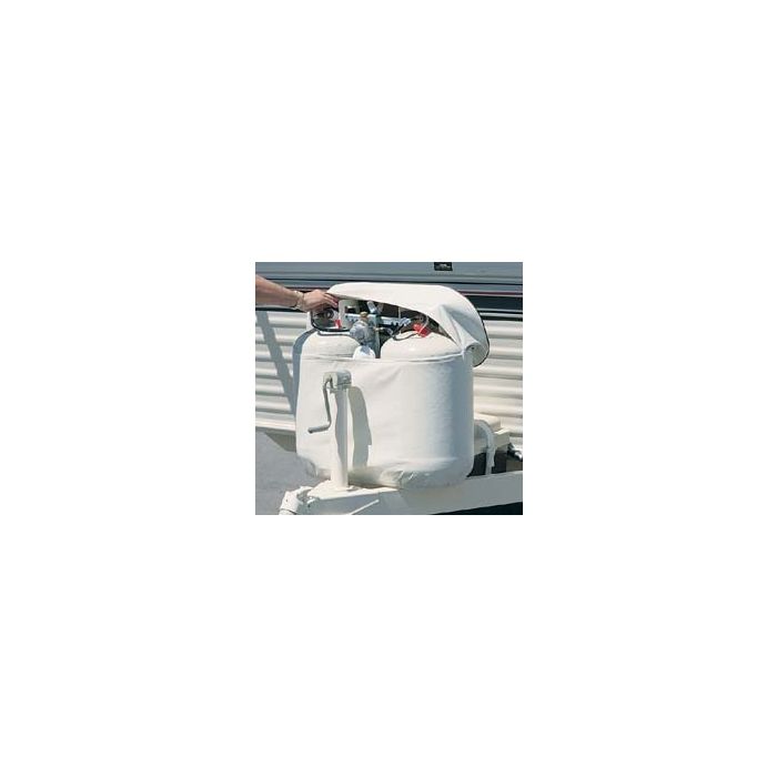 ADCO 20lb Polar White Double LP Tank Cover
