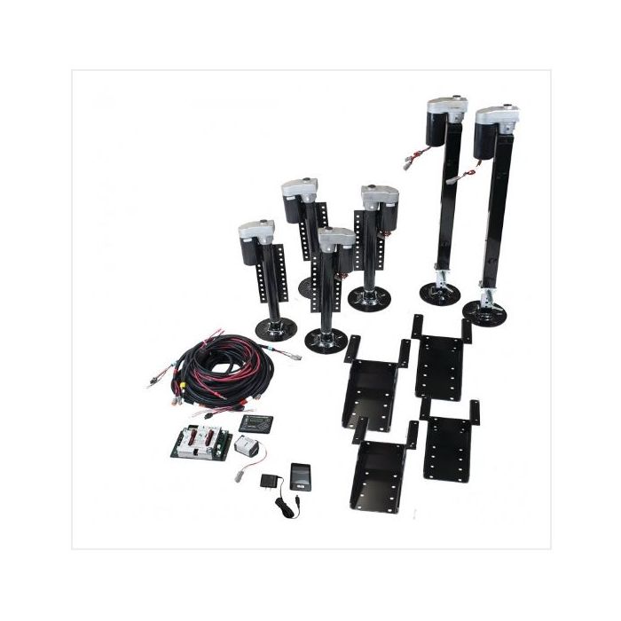 Lippert Components Ground Control® 3.0 Automatic One-Touch Electric Leveling System for 5th Wheels; 6-Point