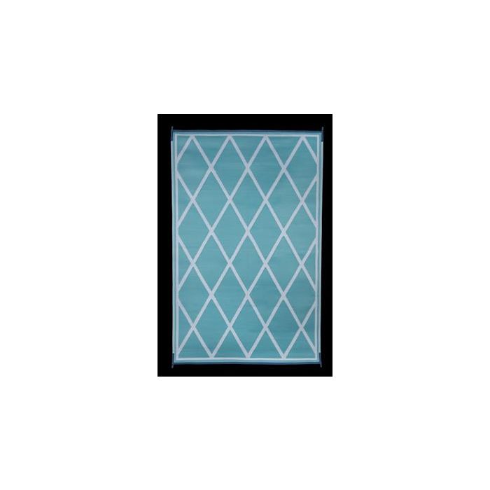 Faulkner 9' x 12' Turquoise/White Reversible Deluxe Multi-Purpose Mat