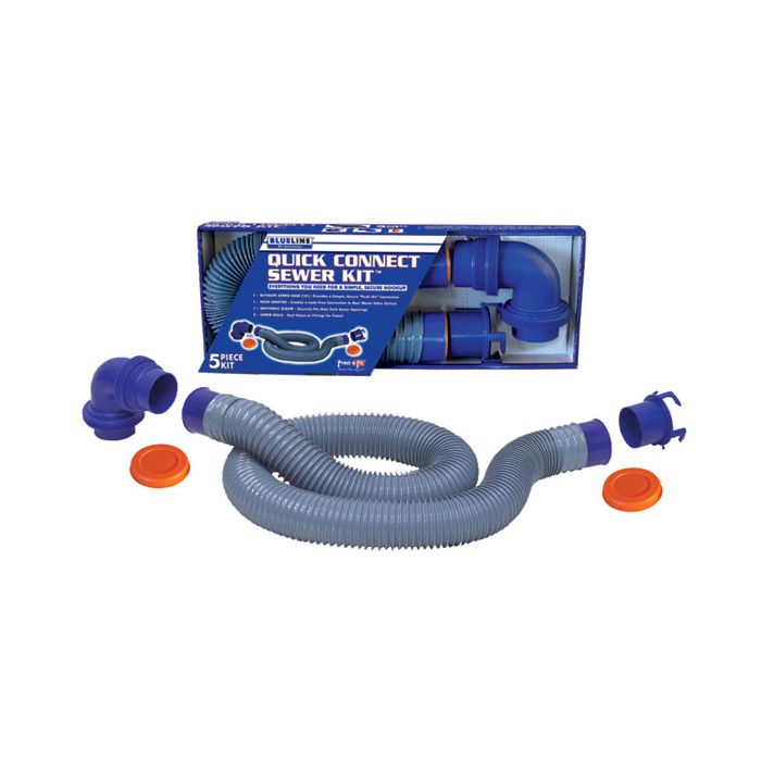 Prest-O-Fit Blueline 10' Quick Connect Sewer Kit