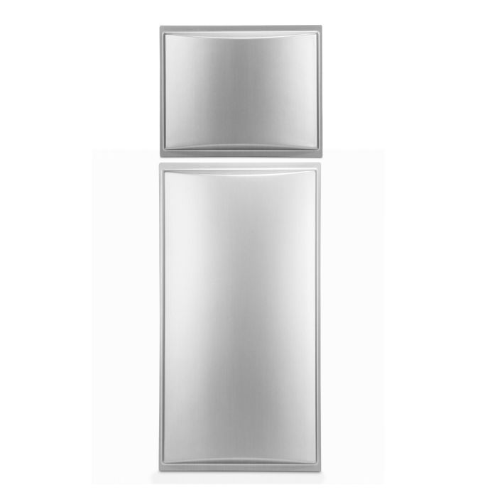 Dometic 3311889.030A raised aluminum door panel set for Dometic 2852, 2862 and NDR1062 series RV refrigerators.