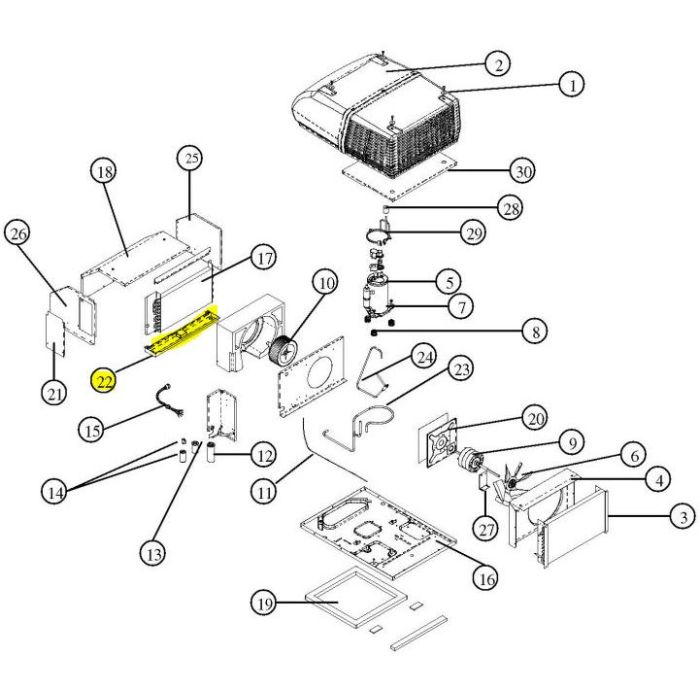 rv air conditioner drain pan