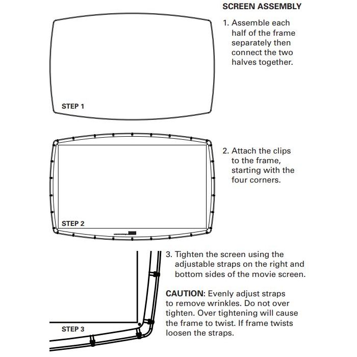 Camp Chef BIG SCREEN 92 Projection Movie Screen