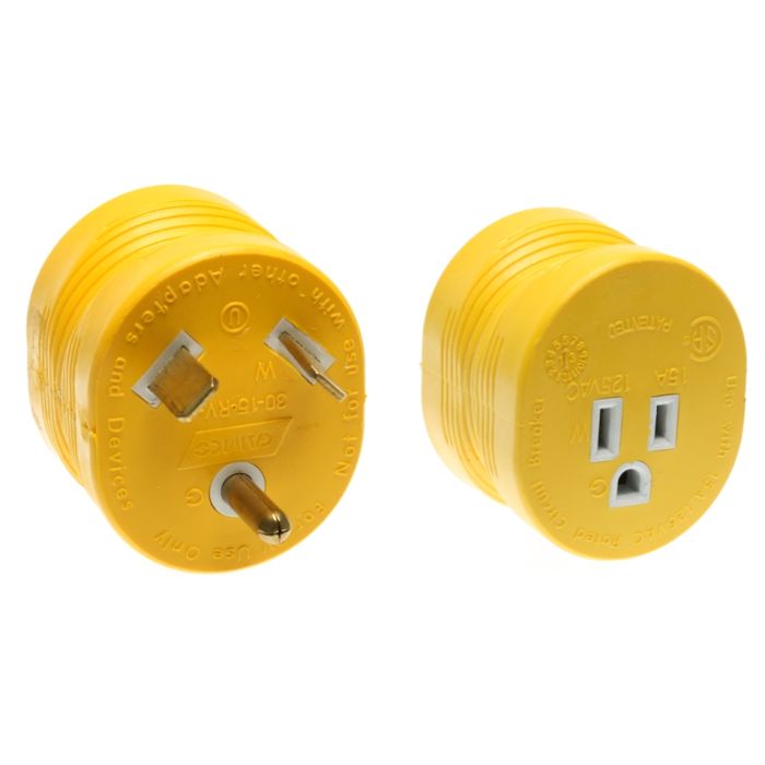Camco 30 Amp M to 15 Amp F Electrical Adapter