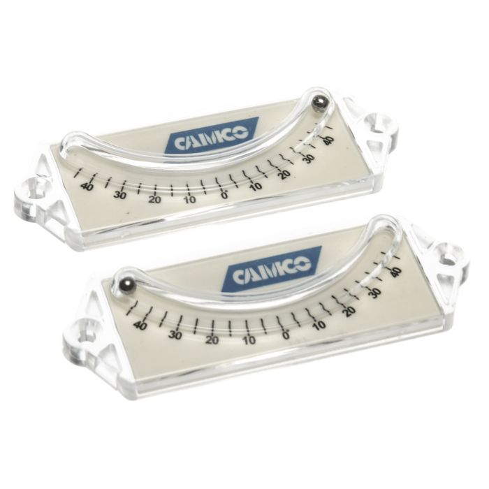 Camco Precision Curved Ball RV Levels - 2Pack