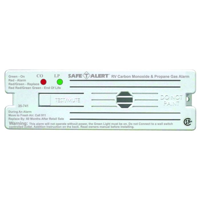 Safe-T-Alert White Surface Mount 35 Series CO/LP Gas Alarm