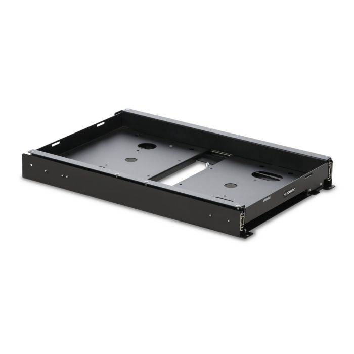 Dometic CFX3 SLD3545 portable cooler sliding tray side view.