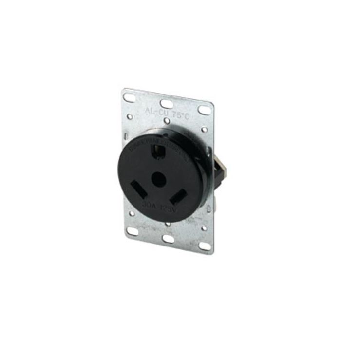 Cooper 30 Amp 120V Receptacle with Plate