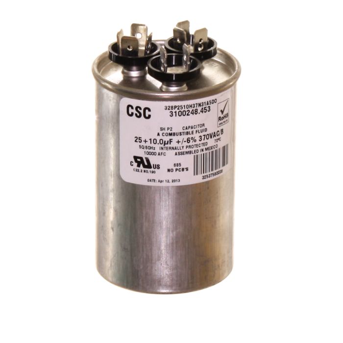Dometic A/C Capacitor 25/10 MFD