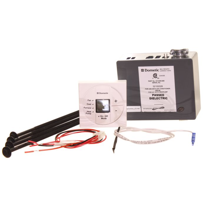 Dometic Polar White Single Zone Control Kit and LCD Thermostat for Heat Pump Model 459196