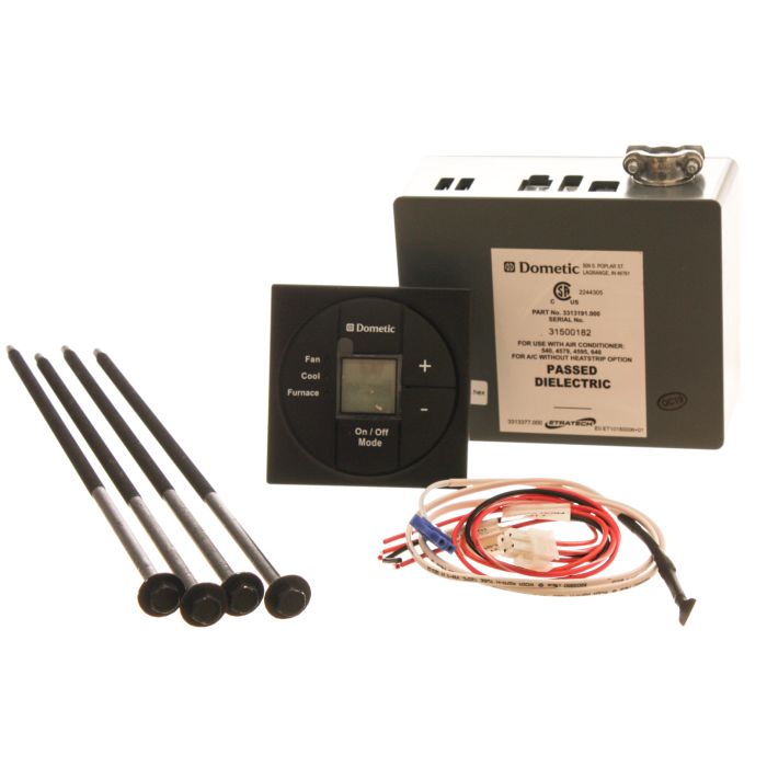 Dometic Single Zone Cool/Furnace Control Kit with Black LCD Thermostat