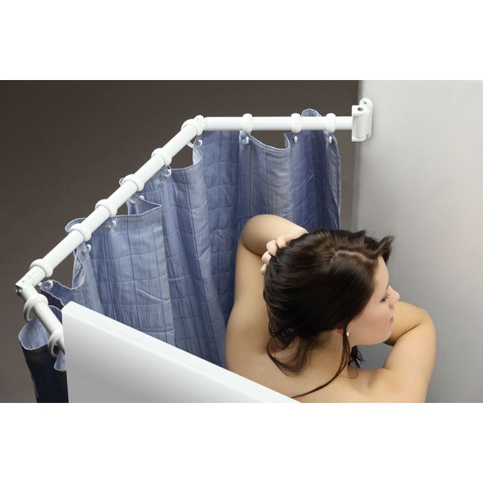 Stromberg Carlson White 35" to 42" Extend-A-Shower Rod