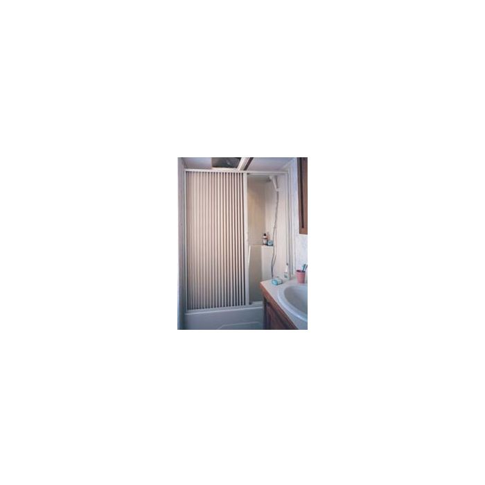 Irvine 36" x 67" White Folding Shower Doors