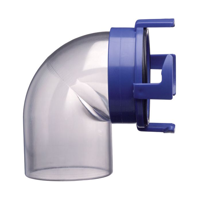 Prest-O-Fit Blueline  90° Clear Sewer Hose Adapter