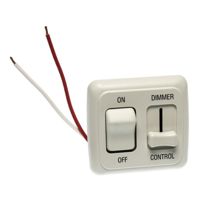 JR White On/Off Switch with Dimmer