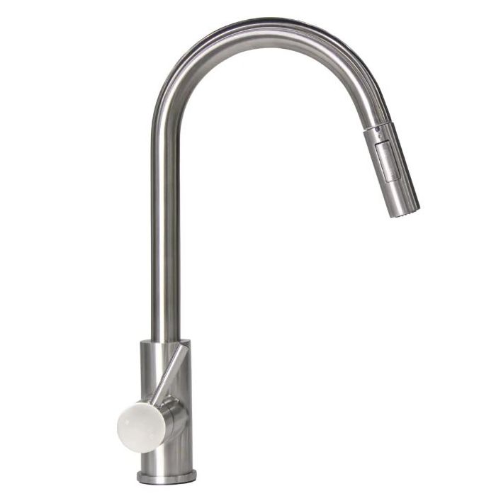 Lippert Flow Max Stainless Steel Bullet PullDown Kitchen Faucet