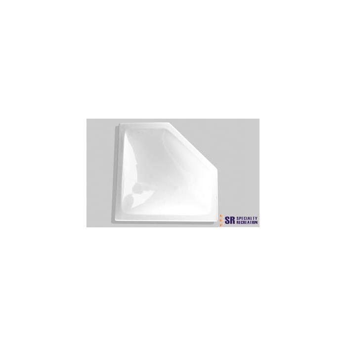 Bri-Rus  24" x 12" White Neo Angle Skylight Inner Garnish