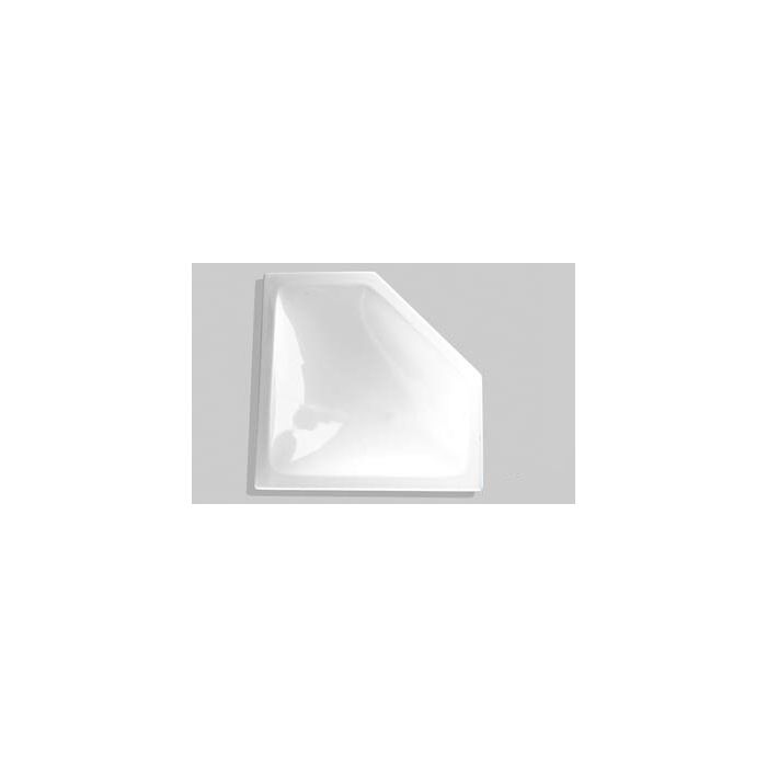Specialty Recreation 20" x 8" White Neo Angle Skylight Inner Garnish