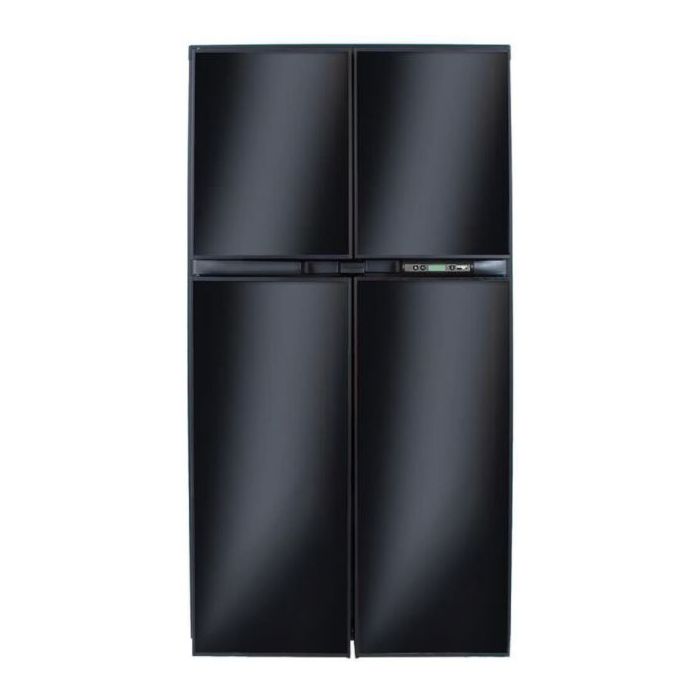 Norcold PolarMax™ 18 Cu. Ft. 2-Way Black Trim Side-by-Side Refrigerator w/ Ice Maker