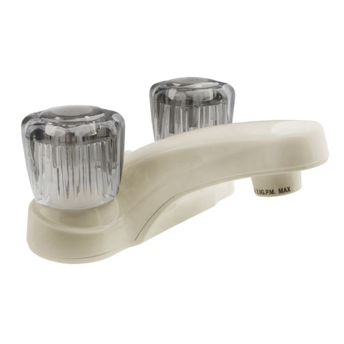 DURA Smoked Handeled Non-Metallic Bisque Parchment RV Lavatory Faucet