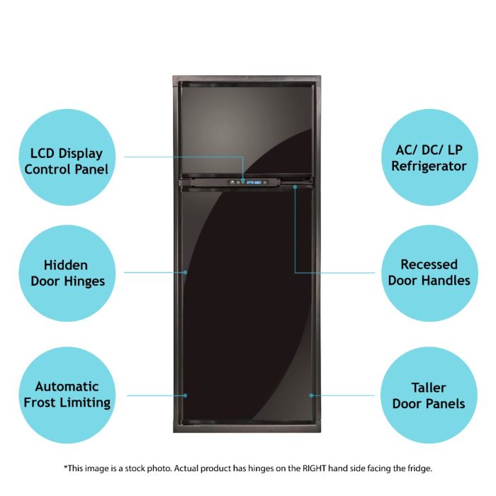 Rv fridge top with ice maker
