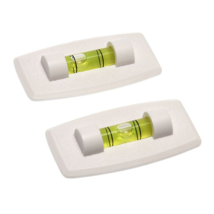 Prime Products White Rectangle Stick-On Level