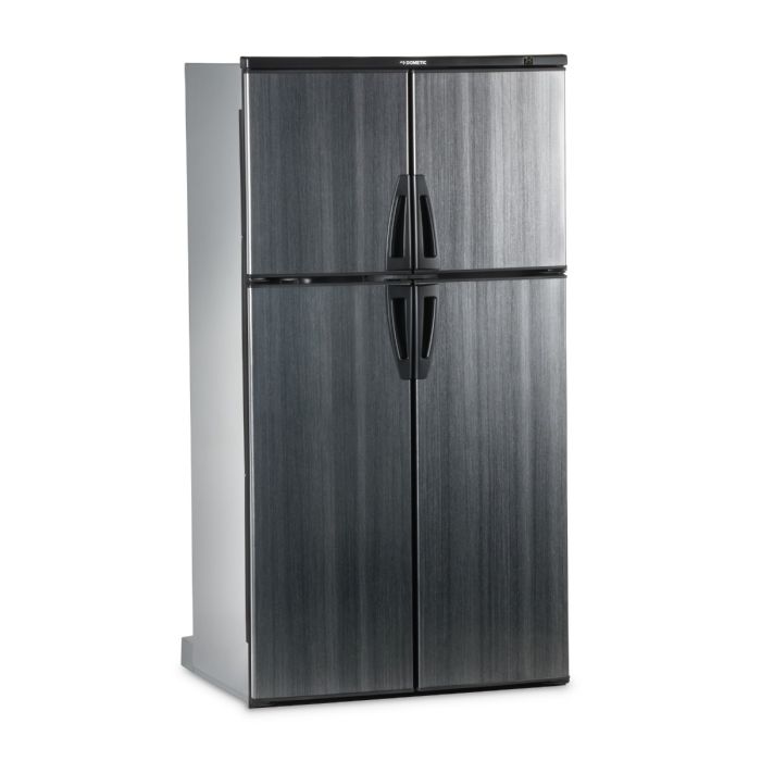 Dometic 13 Cu. Ft. Elite 2 Way Black Stainless Steel 4 Door Refrigerator w Ice Maker