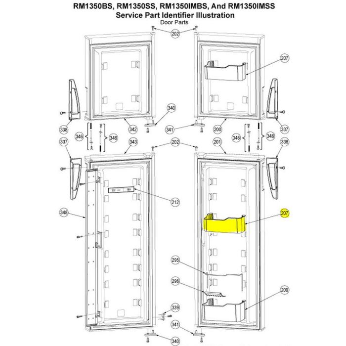 dometic rm1350 door gasket