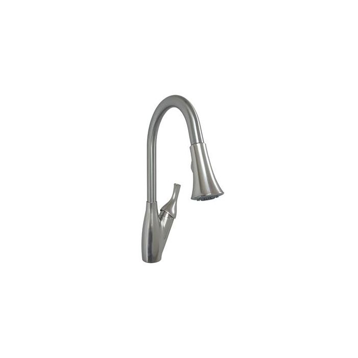 American Brass Feather-Lite 8" Metal Single Lever Kitchen Pulldown Faucet