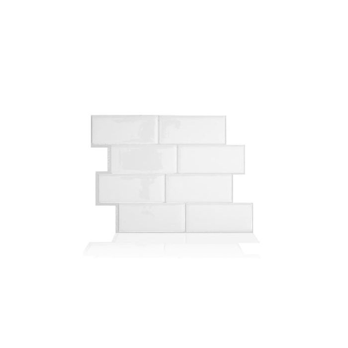 Patrick Industries Metro Campagnola Kitchen/Bathroom Smart Backsplash Tiles - 4 Pack