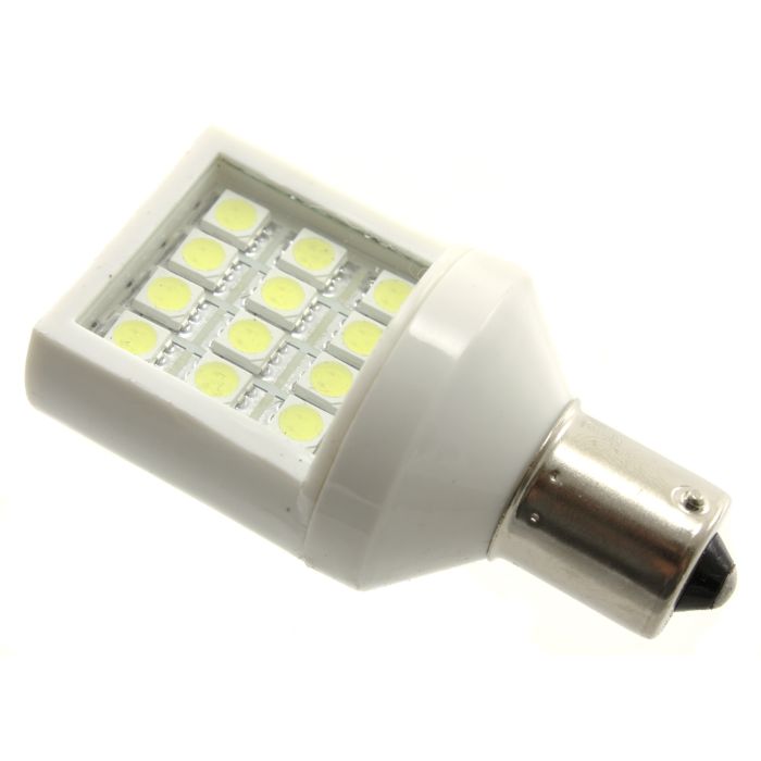 Long lasting led bulb for single contact fixtures