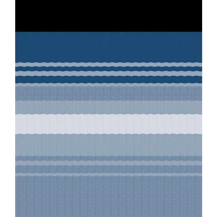Vinyl Ocean Blue Dune Stripes Fabric Black FLXguard