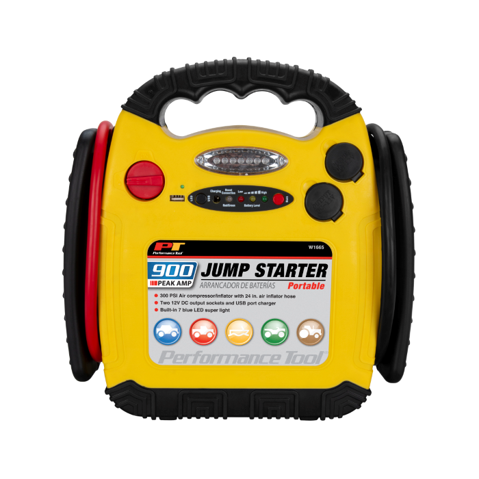 Performance Tool Portable Jump Starter and Air Compressor