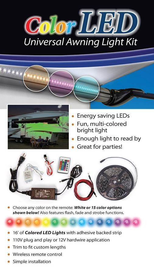 Carefree 16 Multi Color LED 16 Awning Light Kit