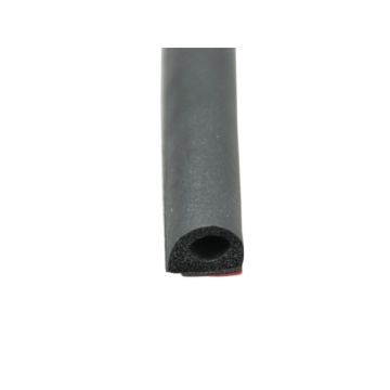 AP Products 3/4" x 1/2" x 50' Rubber D Seal with Tape