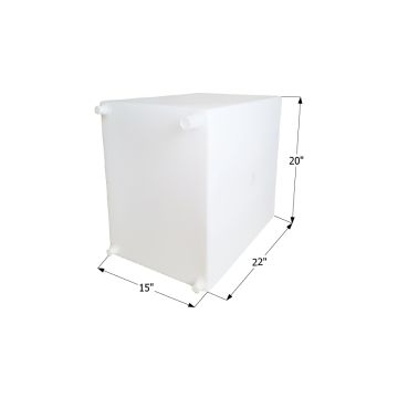 Icon 26 Gallon RV Fresh Water Tank w/ Fittings