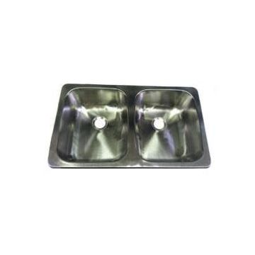 LaSalle Bristol Stainless Steel 25" x 15" x 5"  Double Sink 