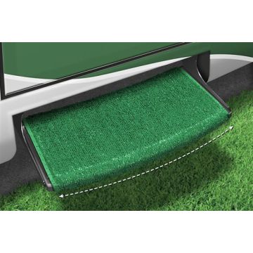 Prest-O-Fit Green 22" Wraparound Radius RV Step Rug