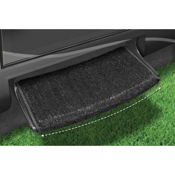 Prest-O-Fit Black 22" Wraparound Radius RV Step Rug