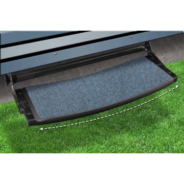 Prest-O-Fit Atlantic Blue 22" Outrigger Radius RV Step Rug