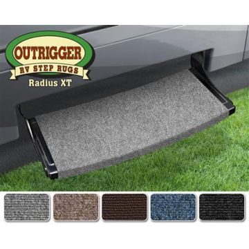 Prest-O-Fit Castle Gray 22" Outrigger Wraparound Radius XT RV Step Rug