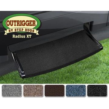 Prest-O-Fit Black Onyx 22" Outrigger Wraparound Radius XT RV Step Rug