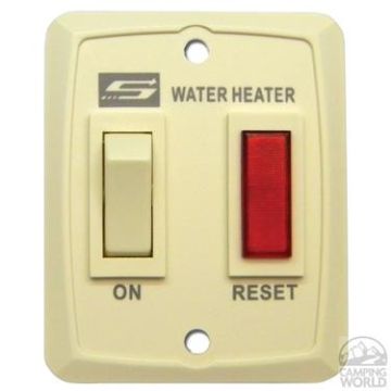 Suburban Water Heater Off White Wall Plate Switch Assembly 